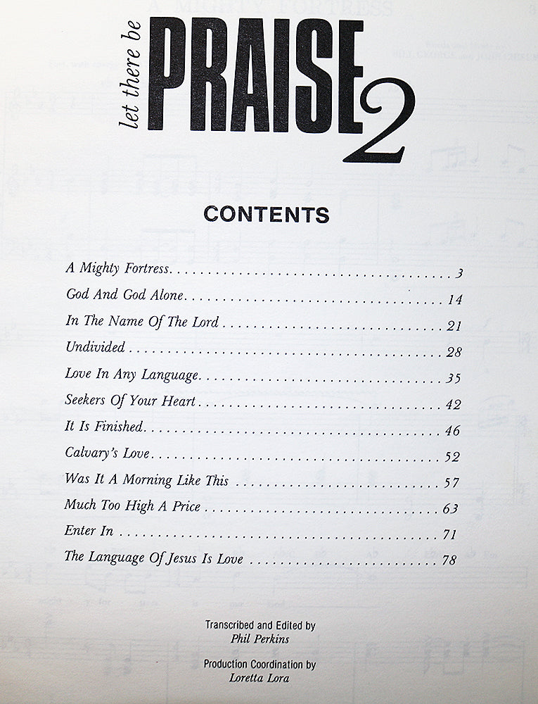 Let There Be Praise 2 (Medium Voice)