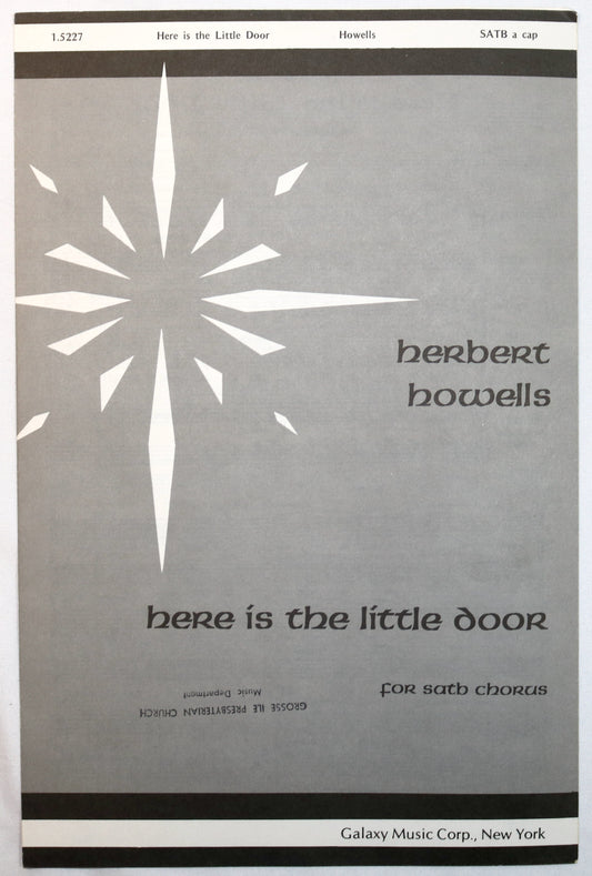 Howells: Here is the Little Door (Choral Octavo)