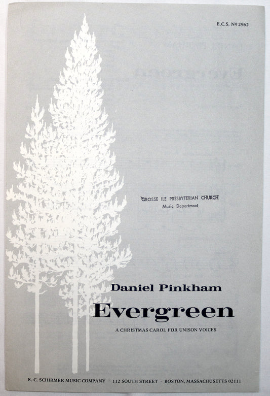 Pinkham: Evergreen (Choral Octavo)