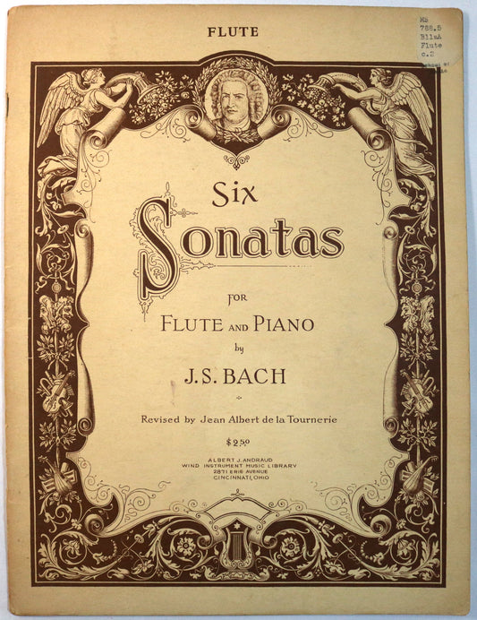 Bach: Six Sonatas for Flute and Piano (Flute Book only)