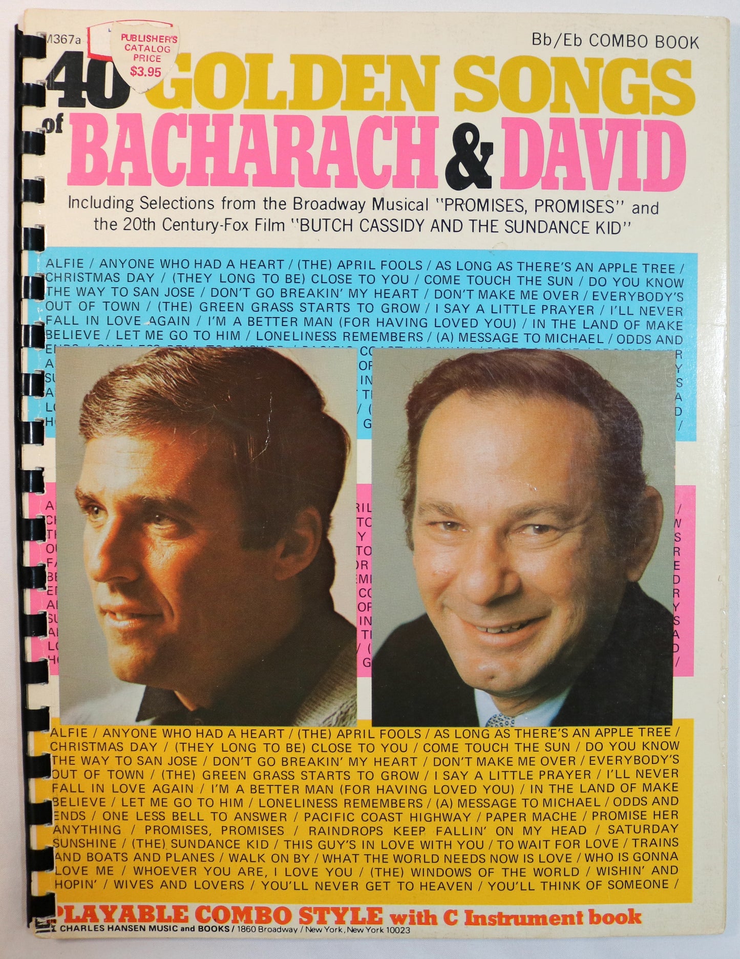 40 Golden Songs of Bachrach & David - Bb/Eb Combo Book