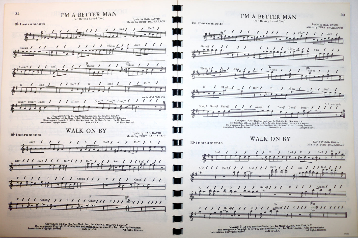 40 Golden Songs of Bachrach & David - Bb/Eb Combo Book