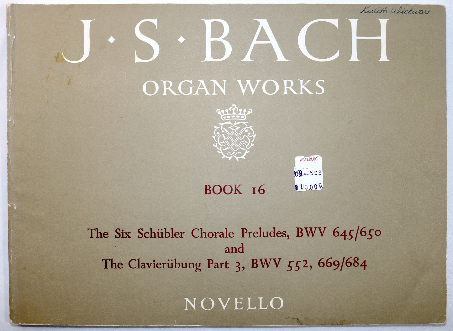 Bach: Organ Works, Book 16: The Six Schubler Chorale Preludes & The Clavierubung Part 3