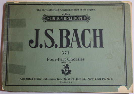Bach: 371 Four-Part Chorales