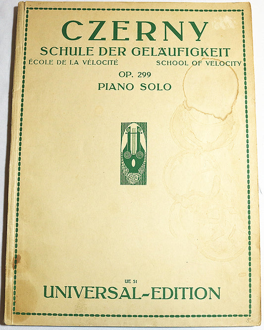 Czerny: School of Velocity, Op. 299 for Piano Solo