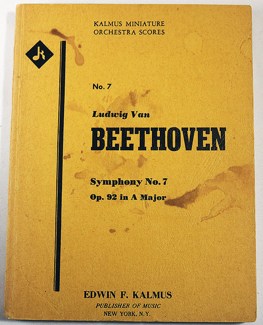 Beethoven: Symphony No. 7 in A Major, Op. 92 (Miniature Study Score)