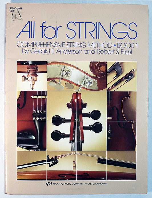All for Strings: Comprehensive String Method, Book 1 (Double Bass)