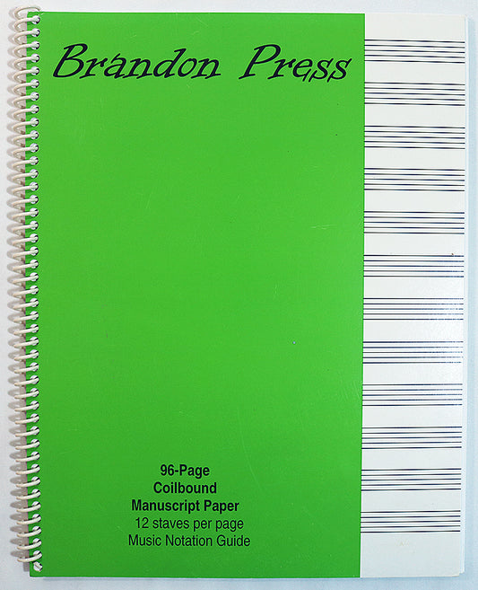 96‑Page Coilbound Manuscript Paper