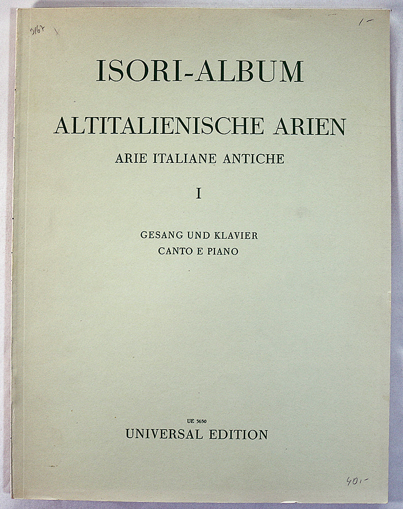 Isori-Album: Italian Arias