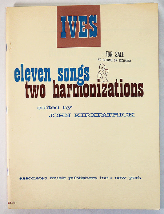 Ives: Eleven Songs & Two Harmonizations