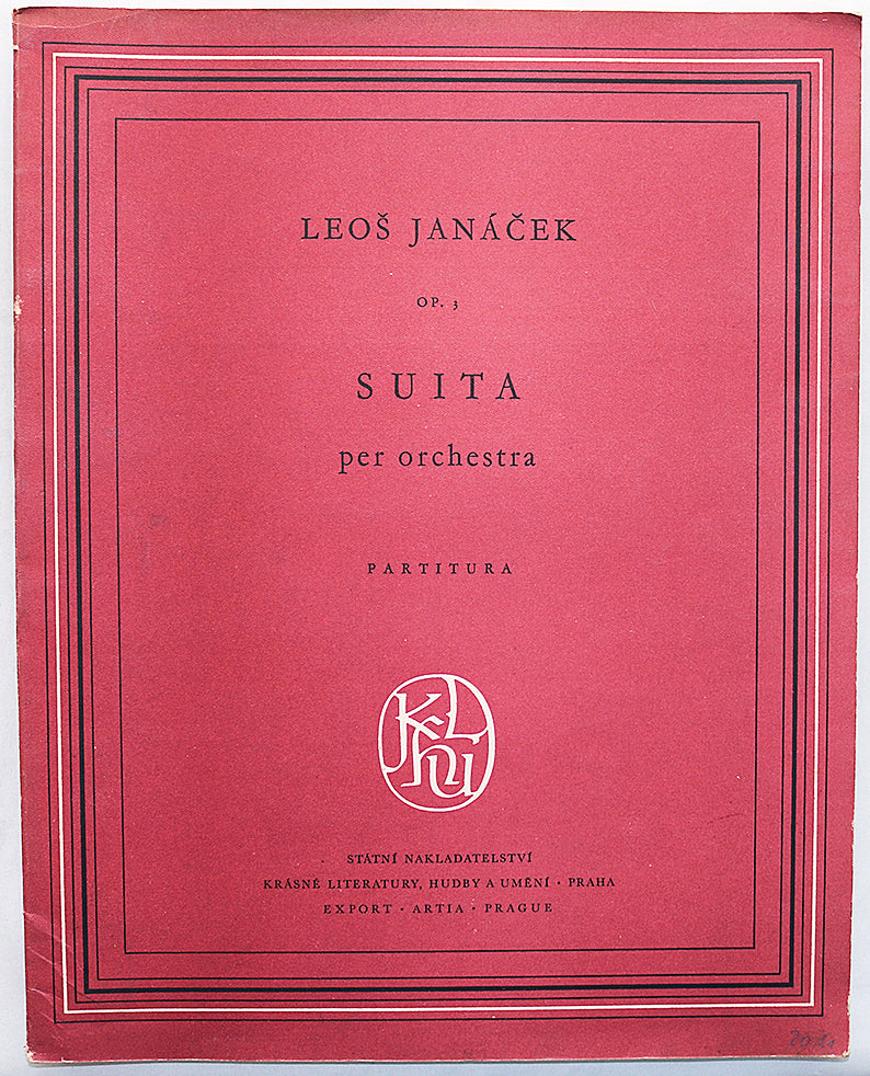 Janacek: Suite for Orchestra, Op. 3 (Full Score)