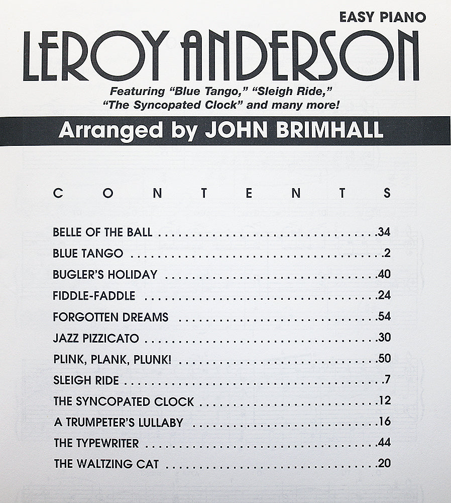 Leroy Anderson (Easy Piano)