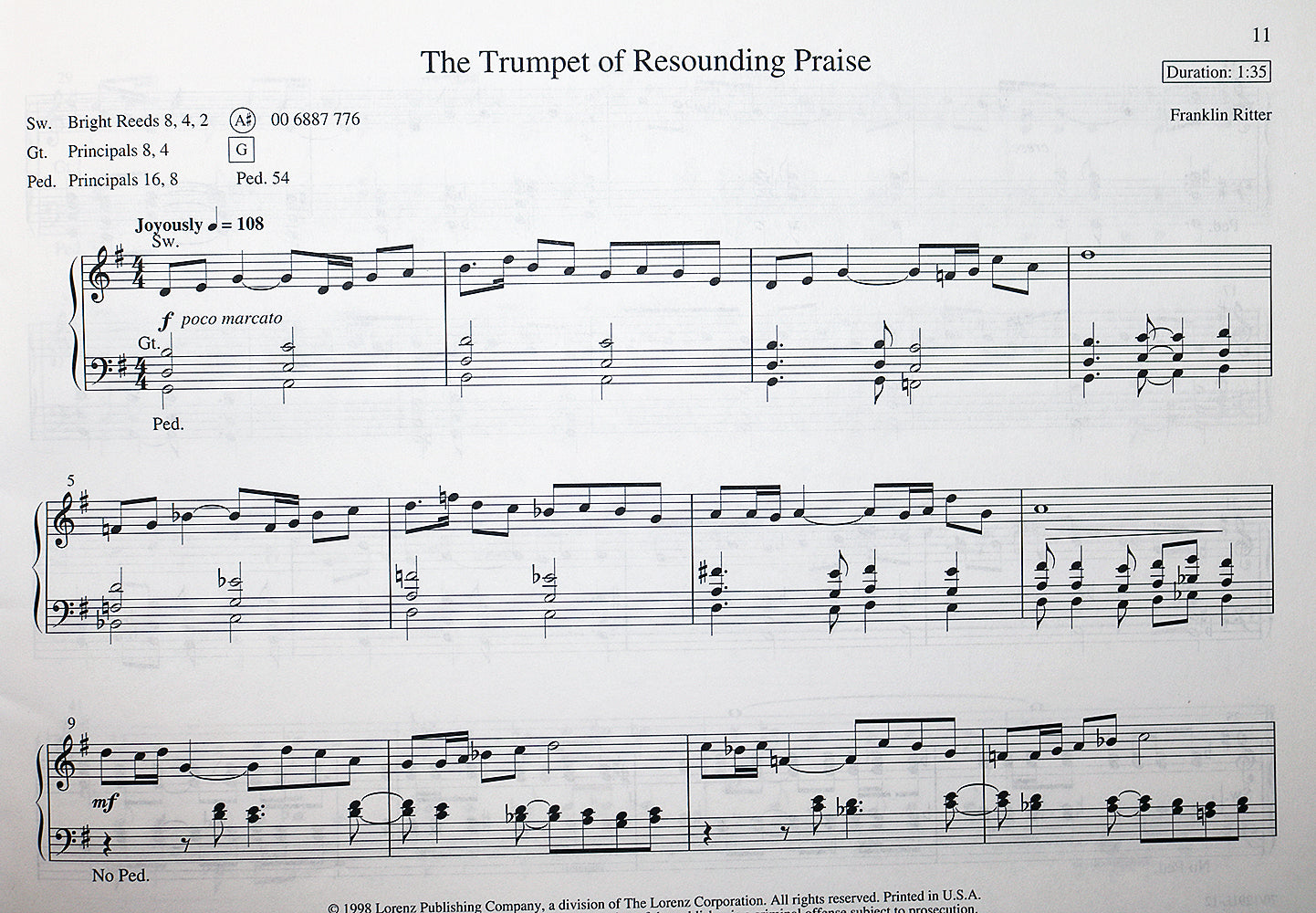 Resounding Praise: Easy Celebrations for Organ