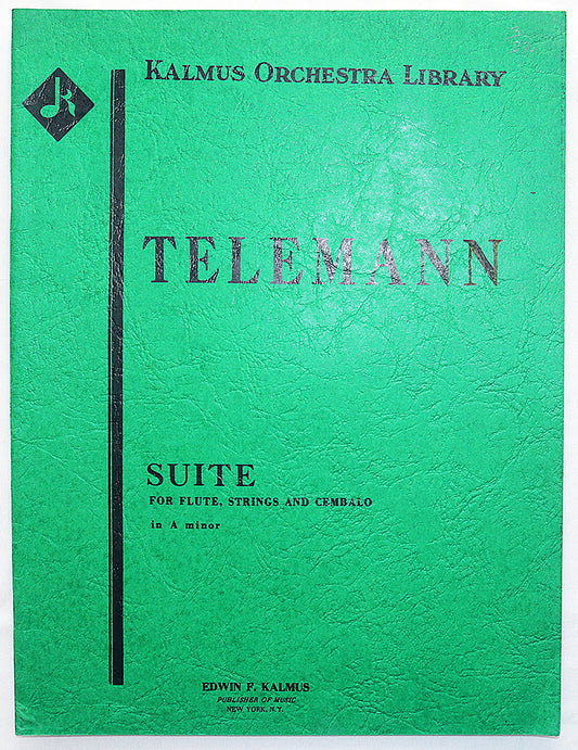 Telemann: Suite for Flute, Strings and Cembalo in A Minor (Full Score)