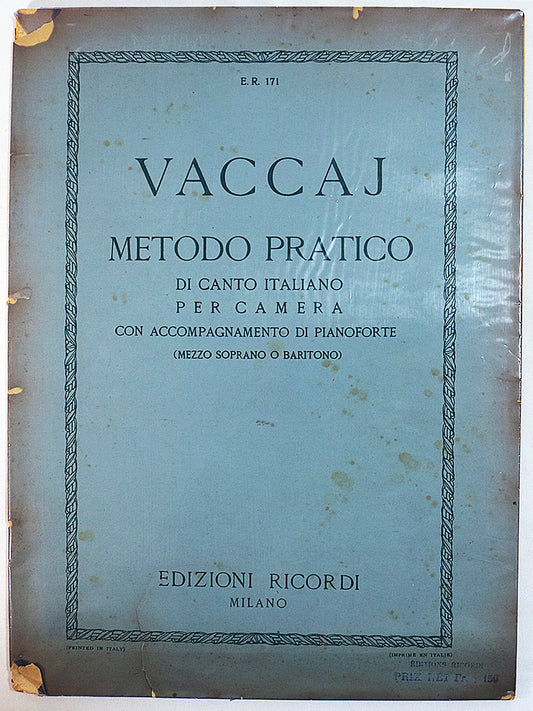 Vaccai: Practical Italian Vocal Method