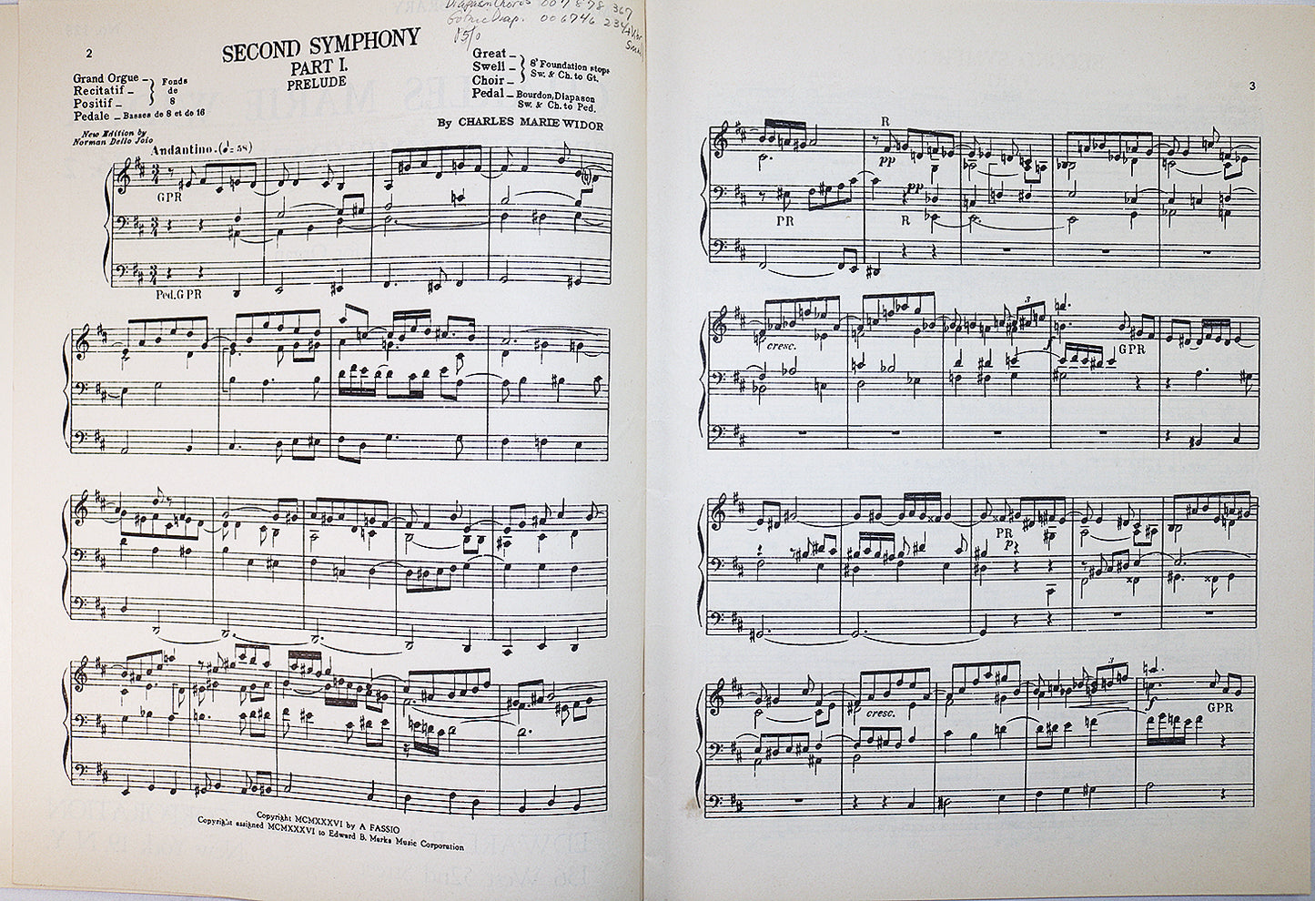 Widor: Second Symphony, Op. 13